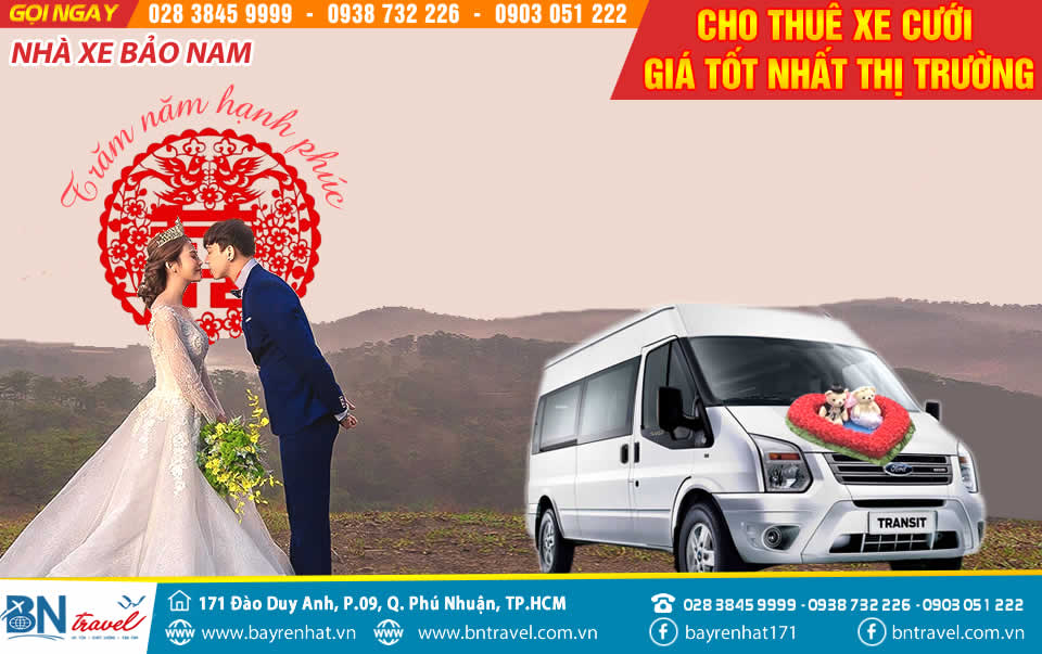 Cho thuê xe cưới hỏi giá rẻ tại TPHCM