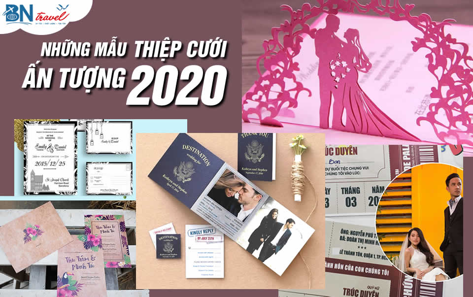 Những mẫu thiệp cưới ấn tượng 2023