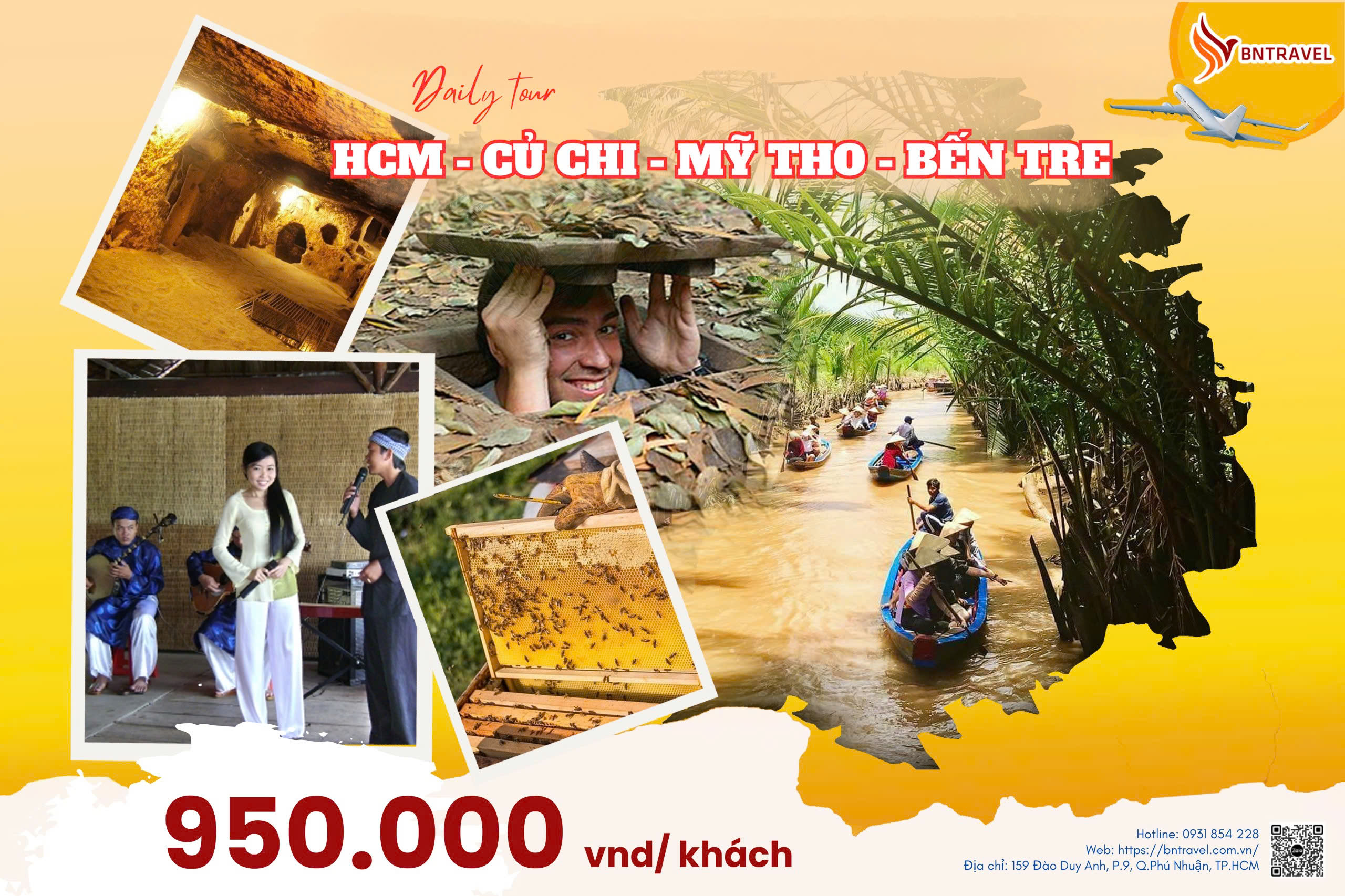 HCM – CỦ CHI – MỸ THO – BẾN TRE 1 NGÀY